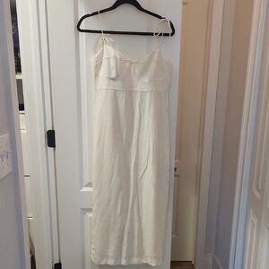 Elegant Cream Midi Dress